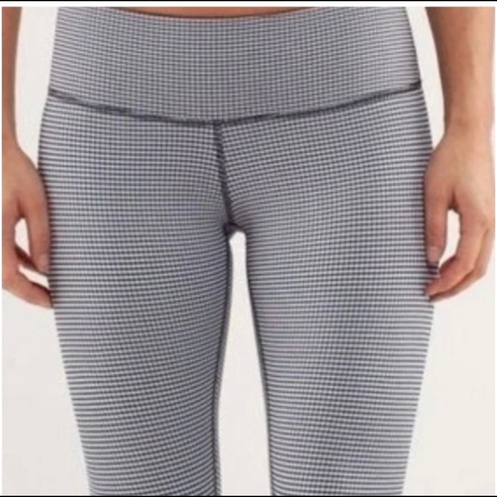 Lululemon navy gingham pants